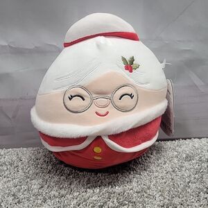 Original Squishmallows Nicolette Mrs. Claus Holiday Plush Christmas Holly
